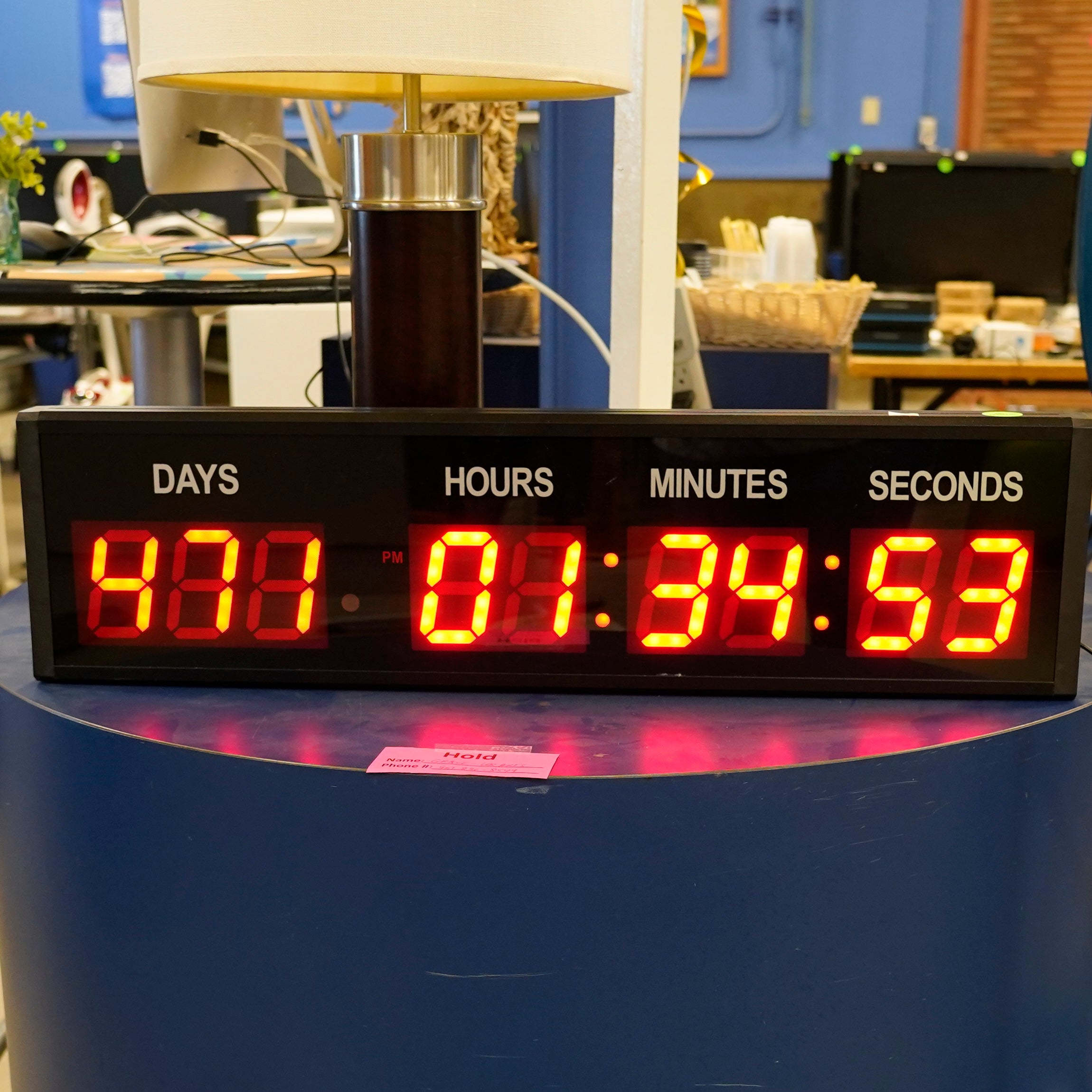 The countdown to the long weekend is on...or at least the countdown to 471 days from now.